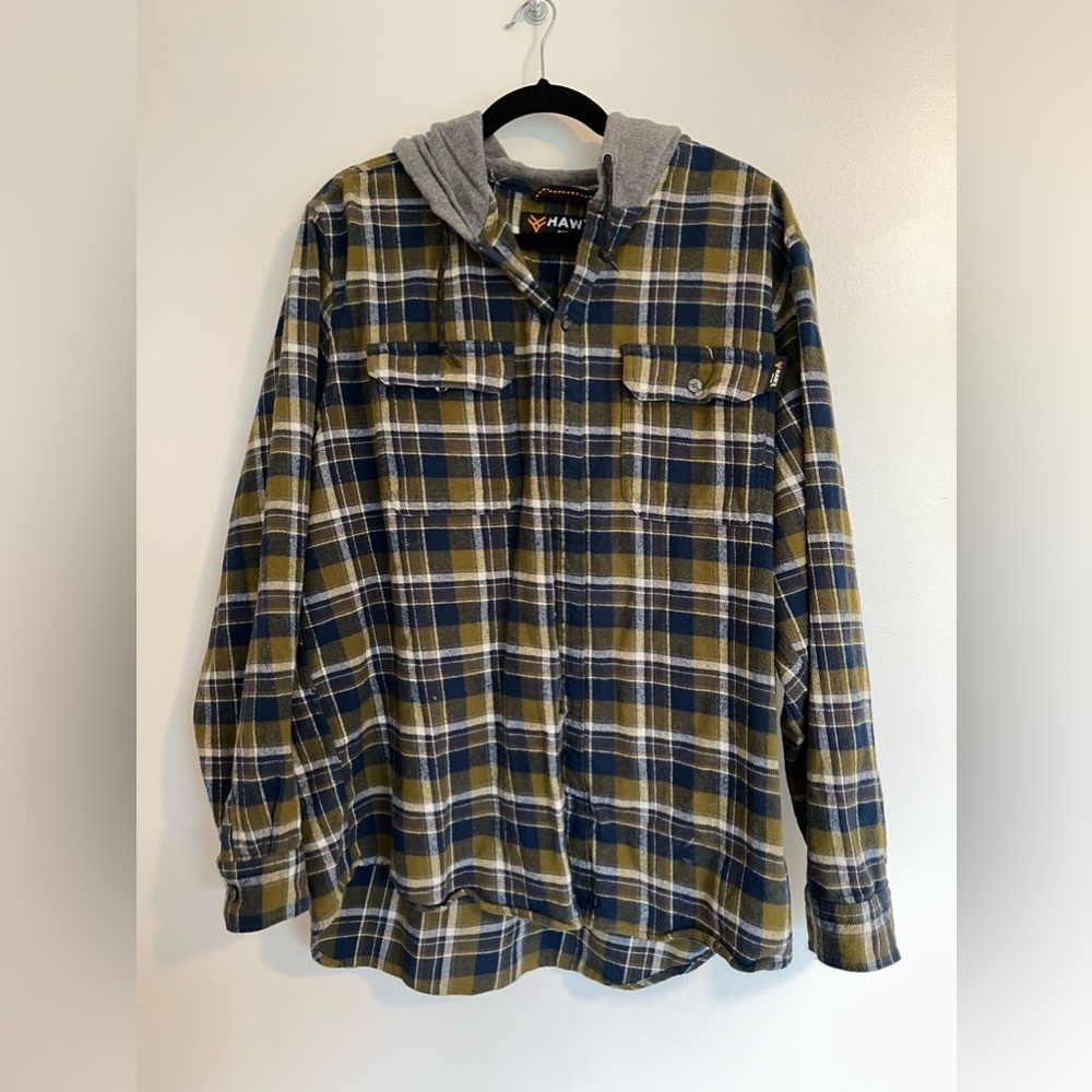 Hawx Work Gear Hooded Shirt
